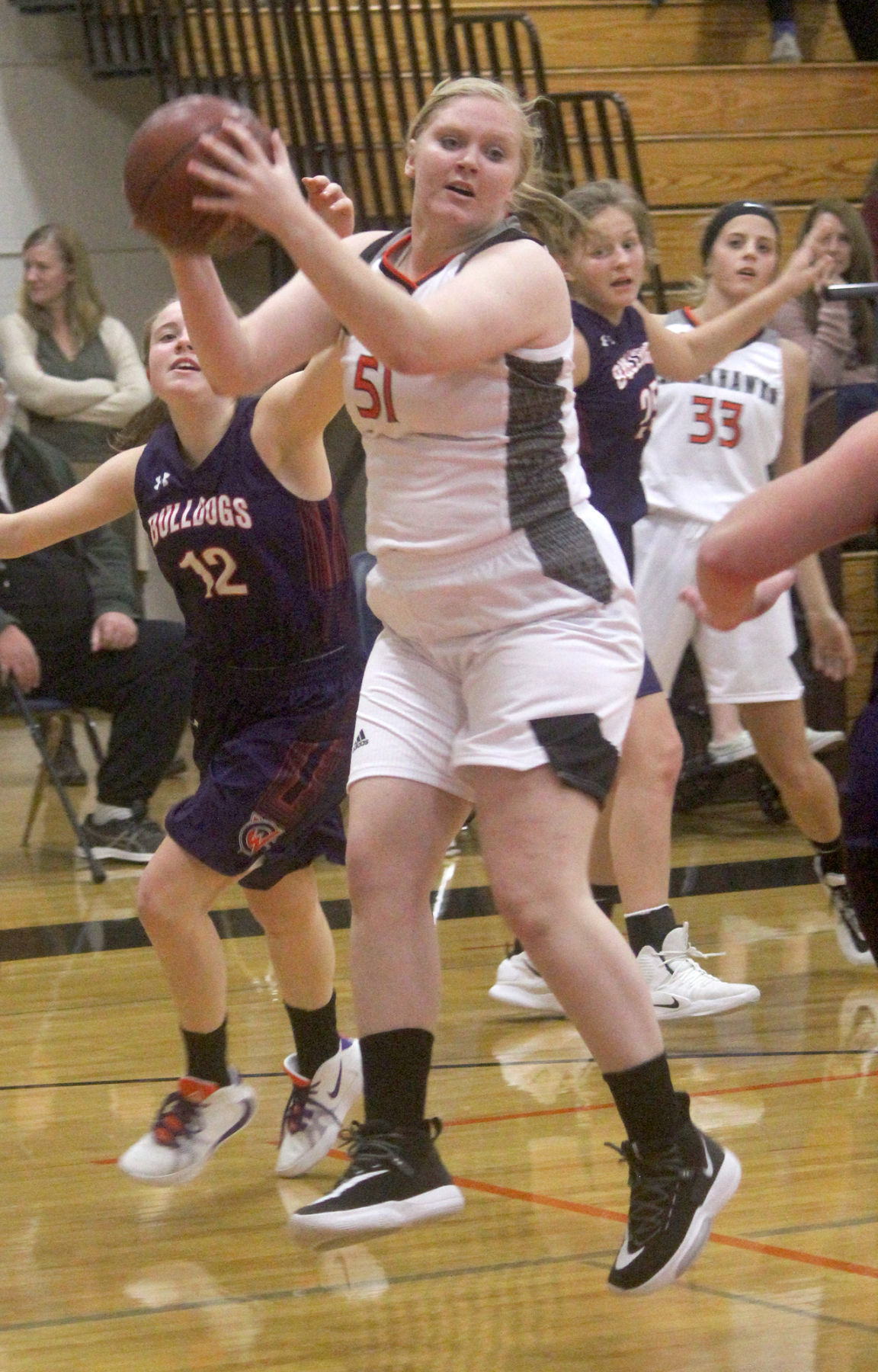 Chetek-Weyerhaeuser at Bloomer girls basketball 12-5-19